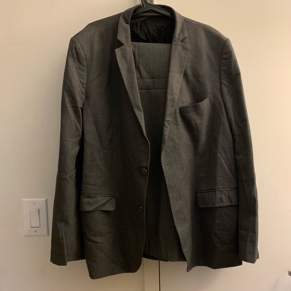 Zara Men’s dark grey suit